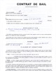 Contrat de bail enregistré